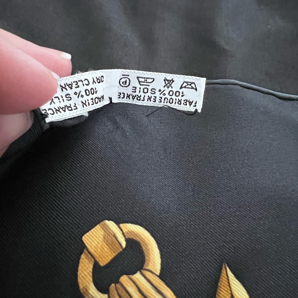 Hermès Paris “Marine et Cavalerie” Silk Scarf - Picture 10 of 10